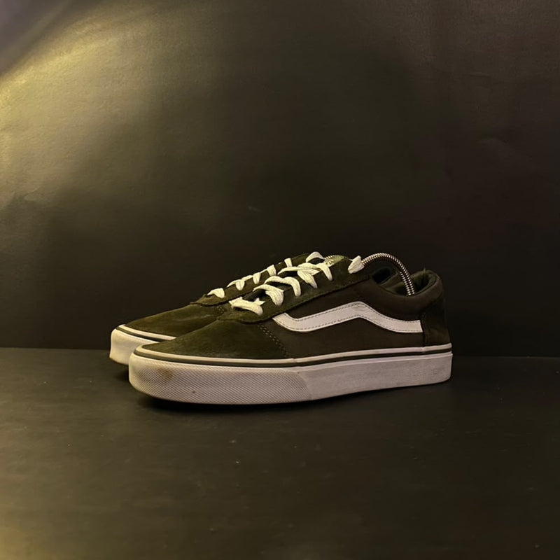 Vans Old Skool Olive Green and White Low-Top