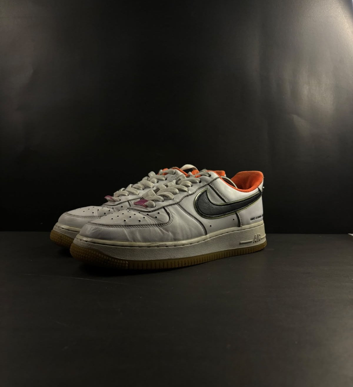 Nike Air Force 1 Orange and Black