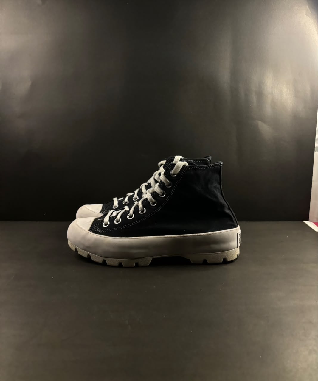 Converse Chunkies Black High Tops