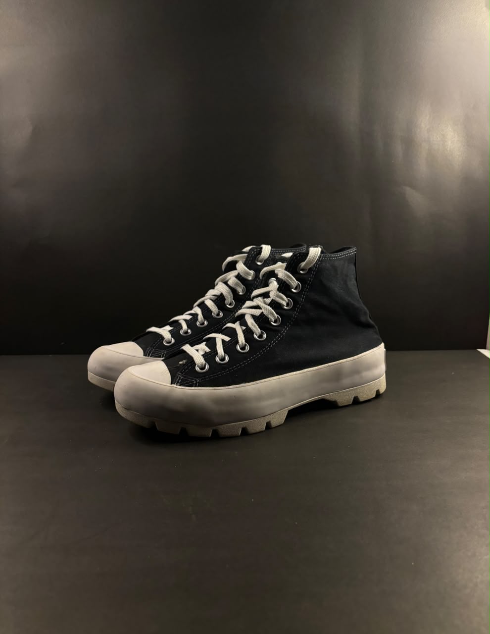 Converse Chunkies Black High Tops