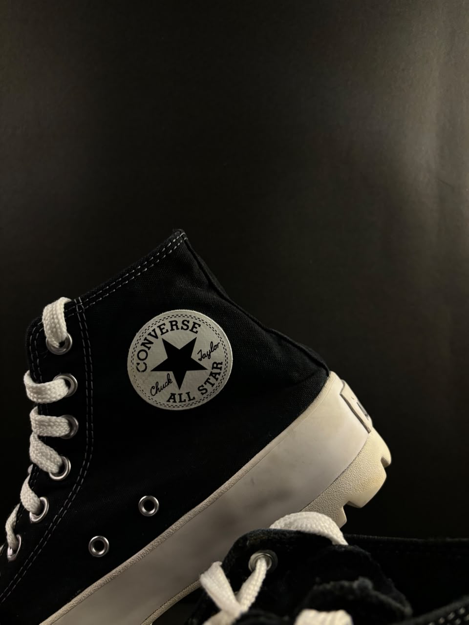 Converse Chunkies Black High Tops